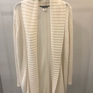 Long open cardigan